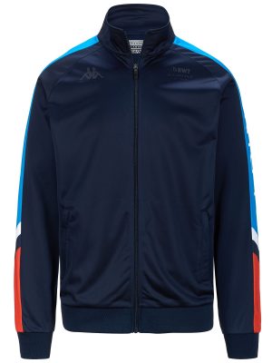 ANCOL ALPINE F1 - Fleece - Jacket - Man - BLUE NAVY-LIQUID BLUE-RED