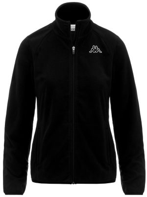 LOGO  SAVAUX SLIM - Fleece - Jacket - Woman - BLACK