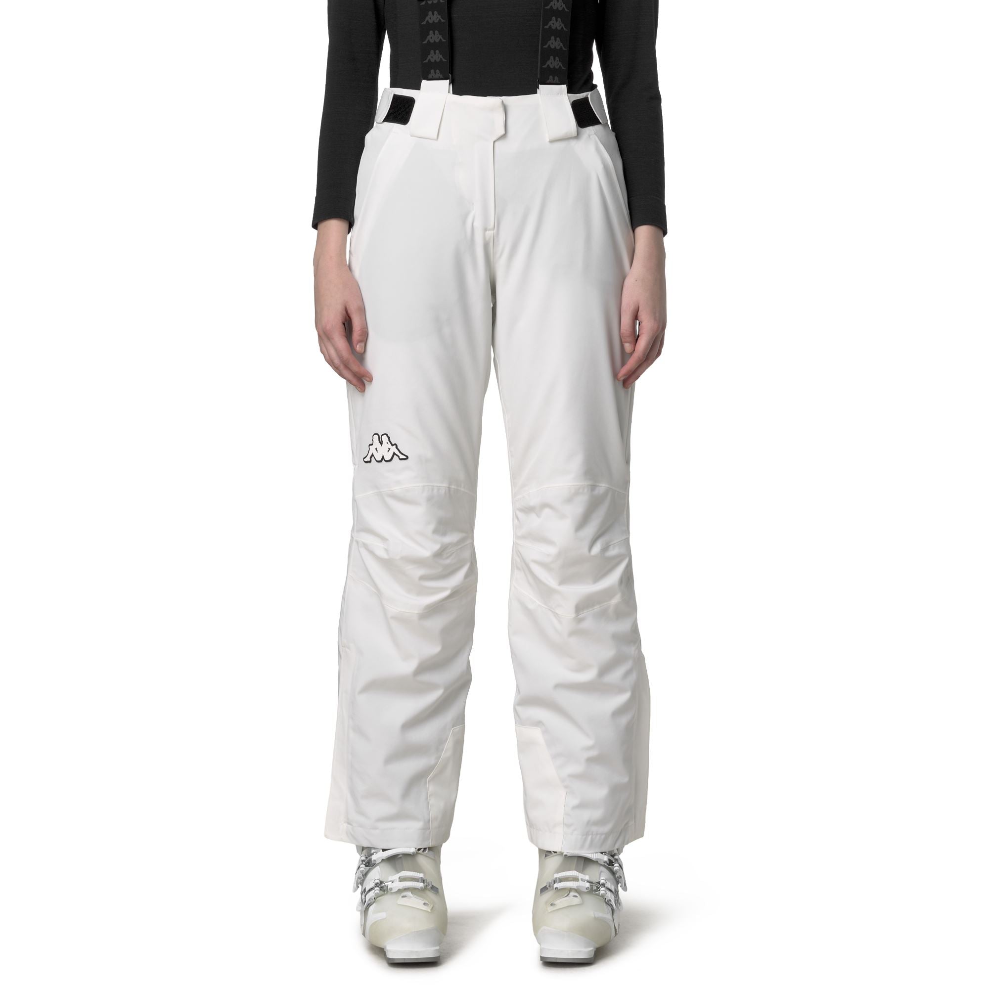 834 - Pants - Sport Trousers - Woman - White Coconut-Black - Image 4
