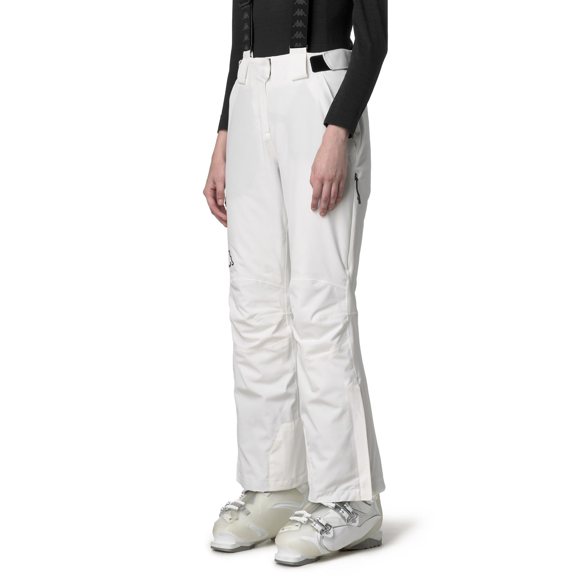 834 - Pants - Sport Trousers - Woman - White Coconut-Black - Image 5