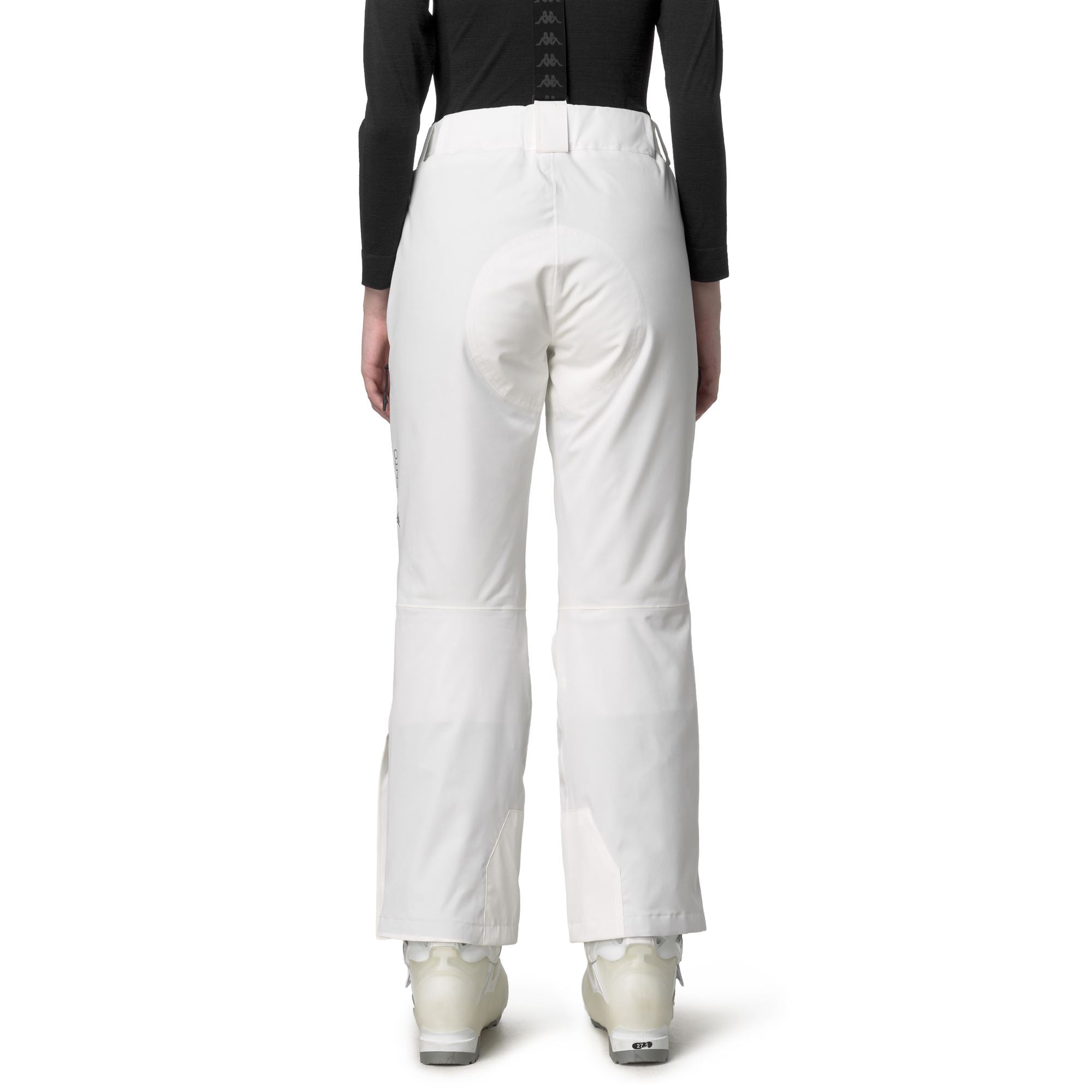 834 - Pants - Sport Trousers - Woman - White Coconut-Black - Image 6