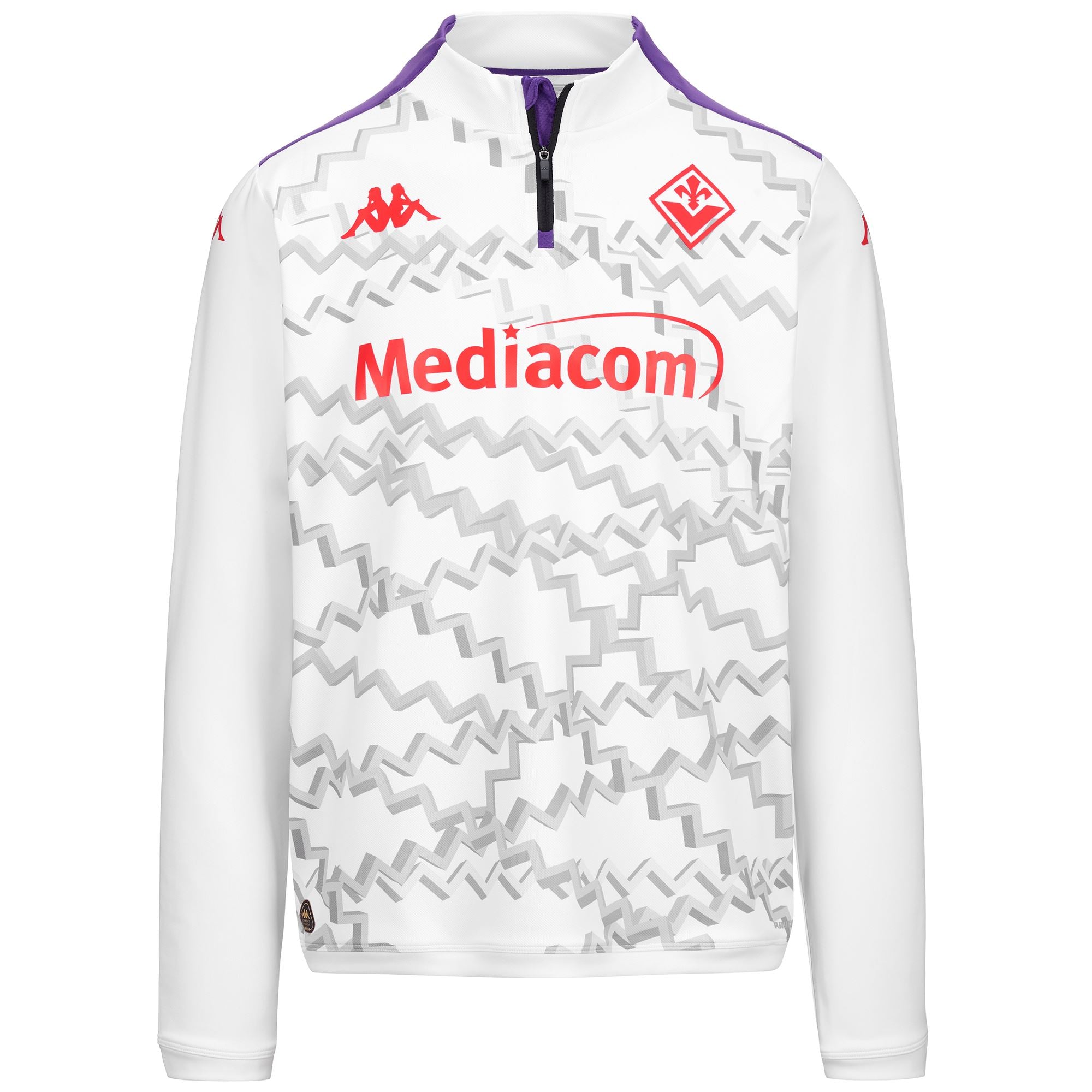 ABLASPRE PRO 8 FIORENTINA - Fleece - Jumper - Man - WHITE-VIOLET INDIGO