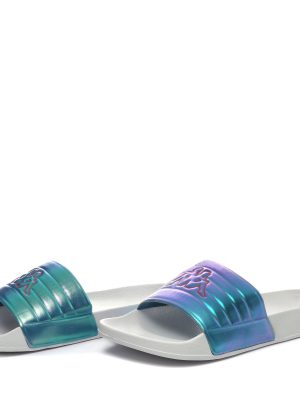 LOGO SEARL - Flip-Flops - Stripe - Woman - WHITE-BLUE COLONIAL