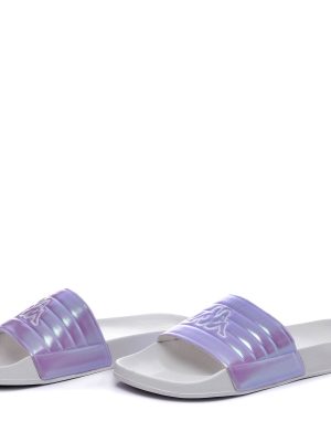 LOGO SEARL - Flip-Flops - Stripe - Woman - WHITE-VIOLET LT