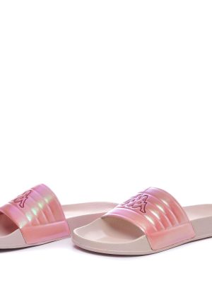 LOGO SEARL - Flip-Flops - Stripe - Woman - BEIGE SHIFT-PINK PEACH