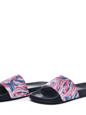 LOGO SARTWOW - Flip-Flops - Stripe - Woman - BLACK-PINK HOT