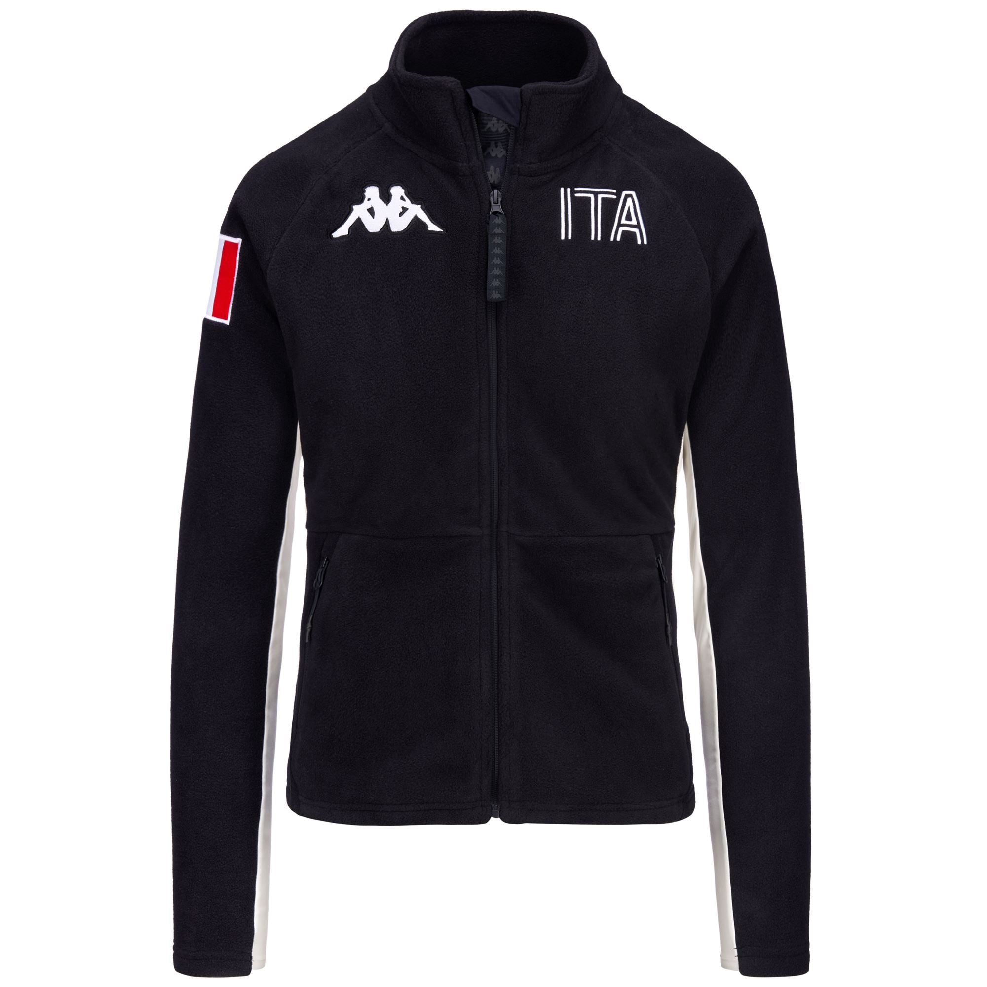 6CENTO 688 ITA - Fleece - Jacket - Woman - BLUE DK NAVY-WHITE COCONUT