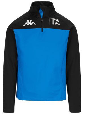 6CENTO 687BK ITA - Fleece - Jacket - Unisex - BLUE BRILLIANT-BLUE DK NAVY