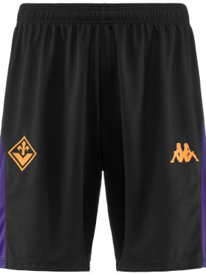 AHORA PRO 8 FIORENTINA - Shorts - Sport  Shorts - Man - BLACK-VIOLET INDIGO
