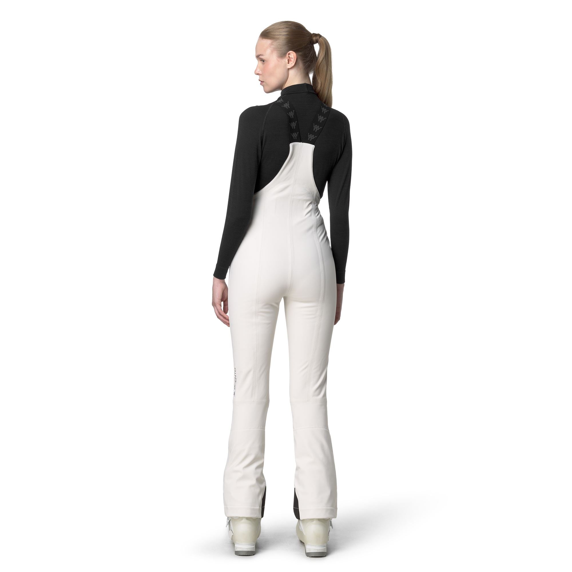 846 - Pants - Sport Trousers - Woman - White Coconut-Black - Image 6