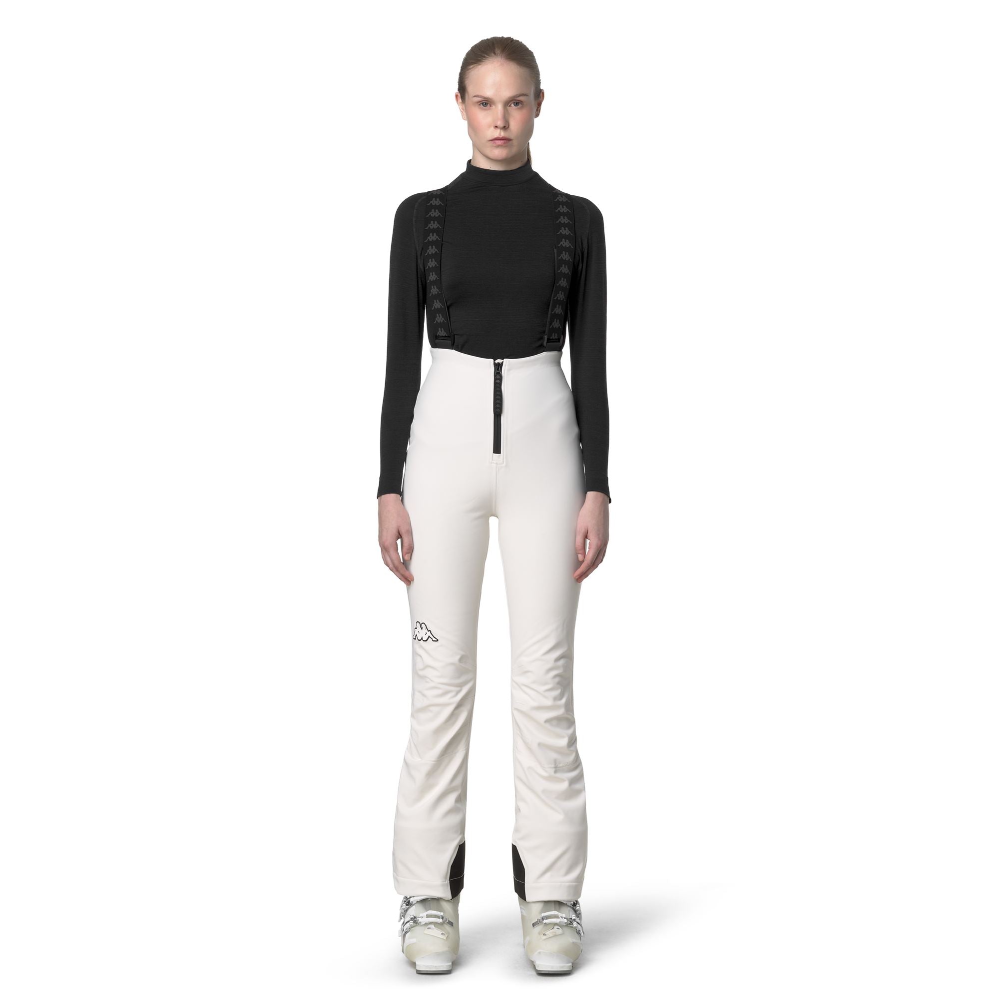 846 - Pants - Sport Trousers - Woman - White Coconut-Black - Image 4