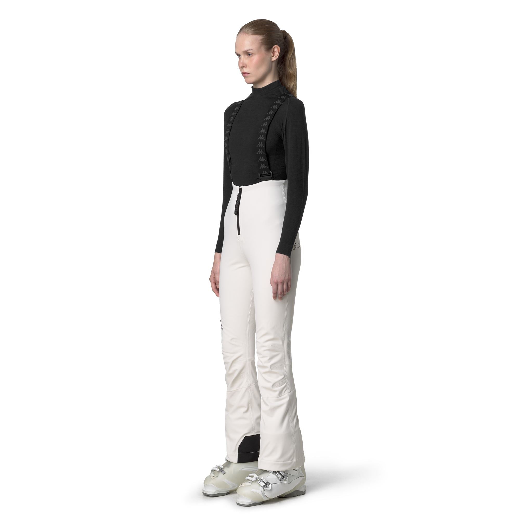 846 - Pants - Sport Trousers - Woman - White Coconut-Black - Image 5