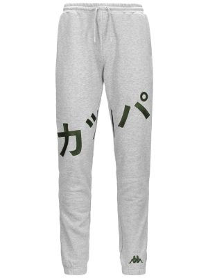 JPN GIAPS - Pants - Sport Trousers - Man - GREY MD MEL-GREEN CEDAR