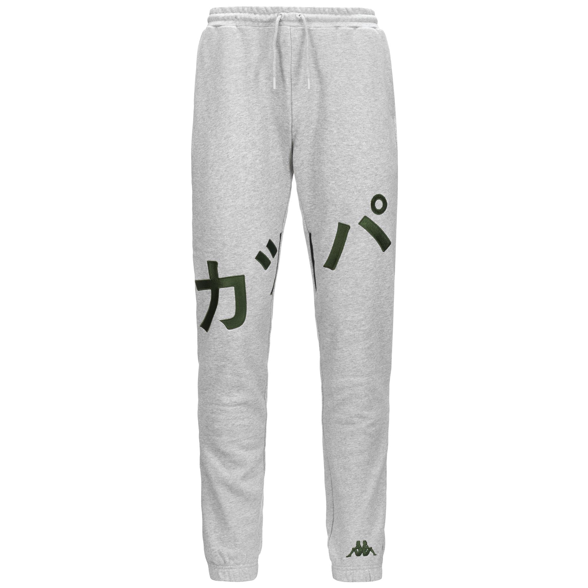 JPN GIAPS - Pants - Sport Trousers - Man - GREY MD MEL-GREEN CEDAR