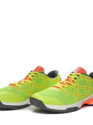 KOMBAT PADEL MATCH - Sport Shoes - Low Cut - Unisex - NEON GREEN-NEON CORAL