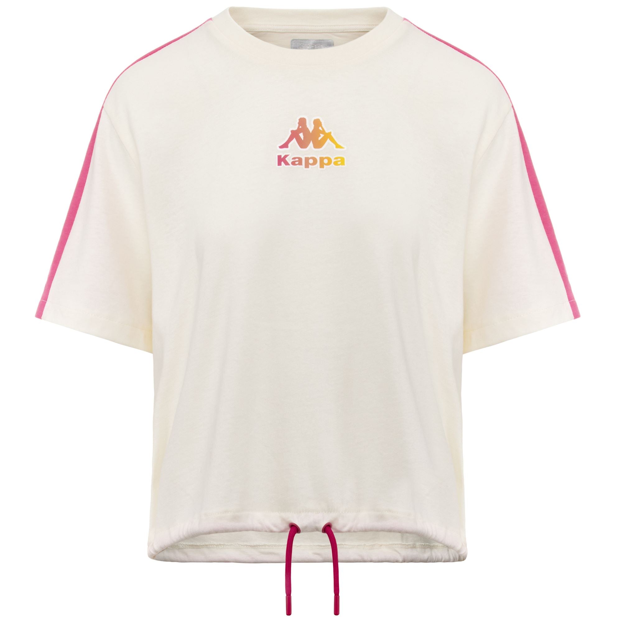 LOGO FLECA - T-ShirtsTop - T-Shirt - Woman - WHITE WHISPER-PINK FANDANGO