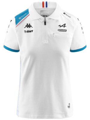 ACRAW ALPINE F1 - Polo Shirts - Polo - Woman - WHITE-LIQUID BLUE