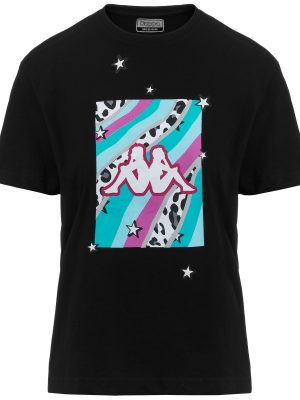 LOGO FIBI - T-ShirtsTop - T-Shirt - Woman - BLACK