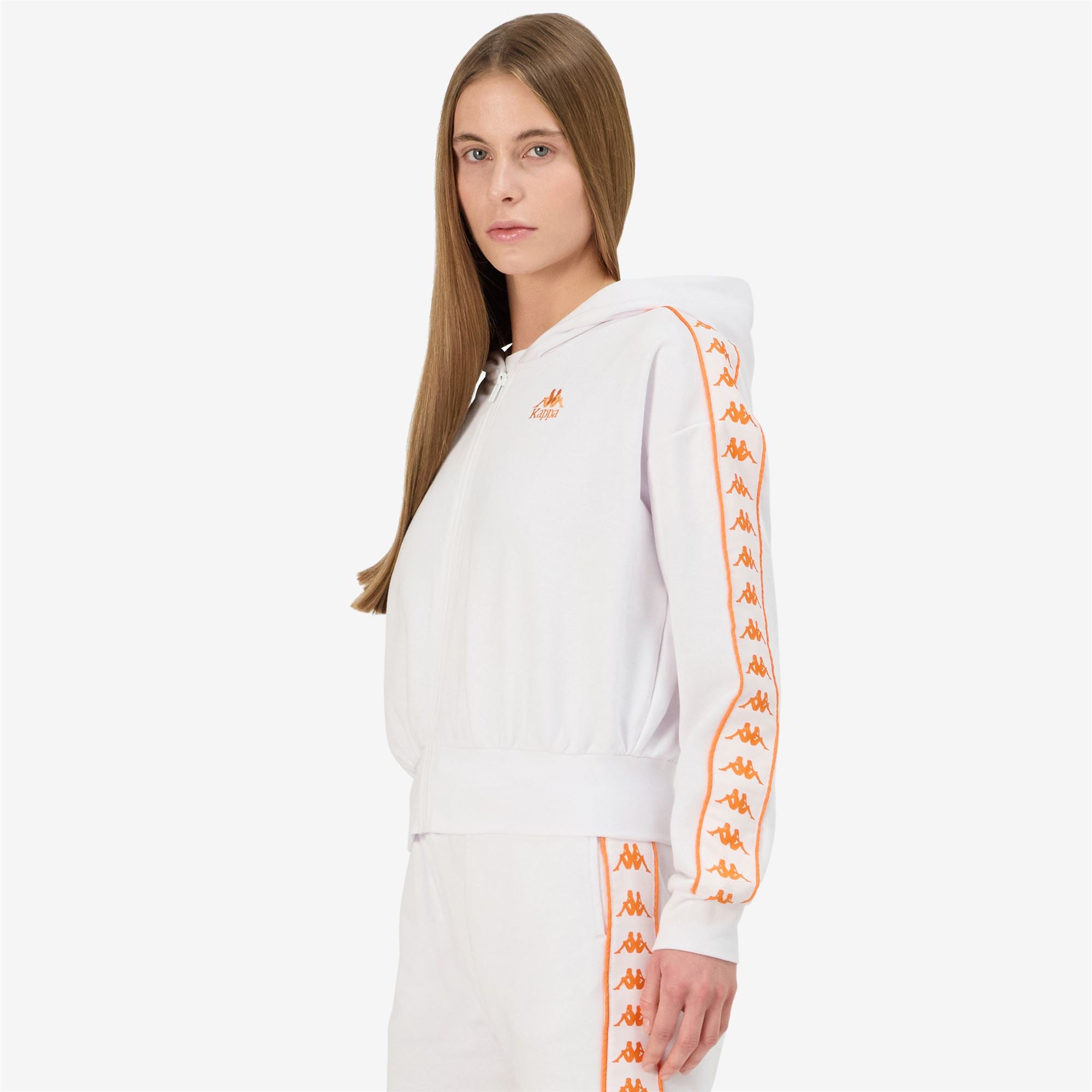 222 BANDA CARLISE - Fleece - Jacket - Woman - WHITE-ORANGE - Image 5