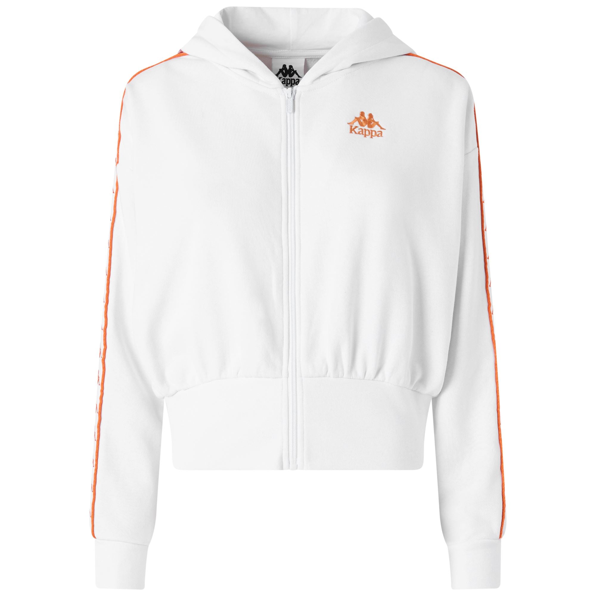 222 BANDA CARLISE - Fleece - Jacket - Woman - WHITE-ORANGE