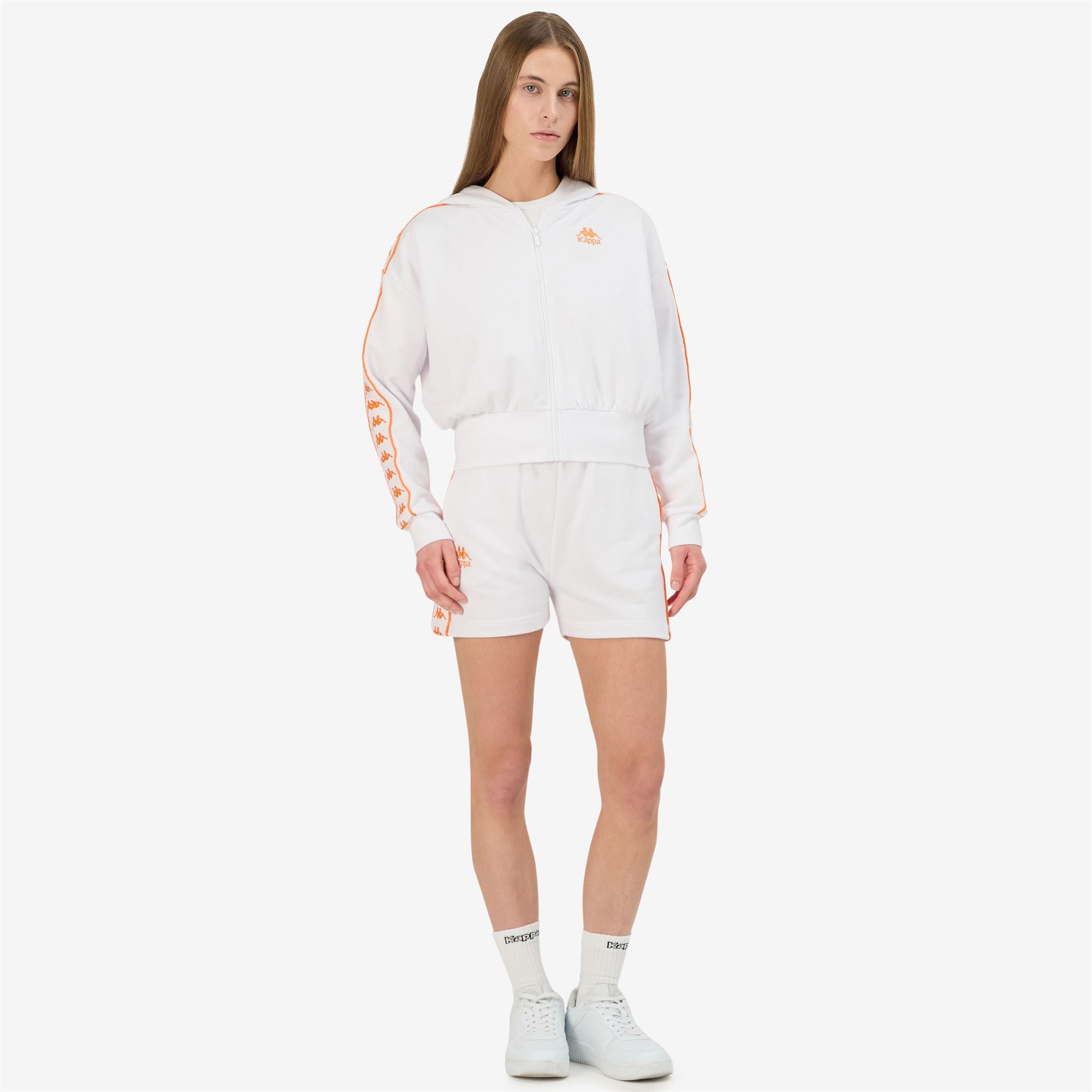 222 BANDA CARLISE - Fleece - Jacket - Woman - WHITE-ORANGE - Image 7