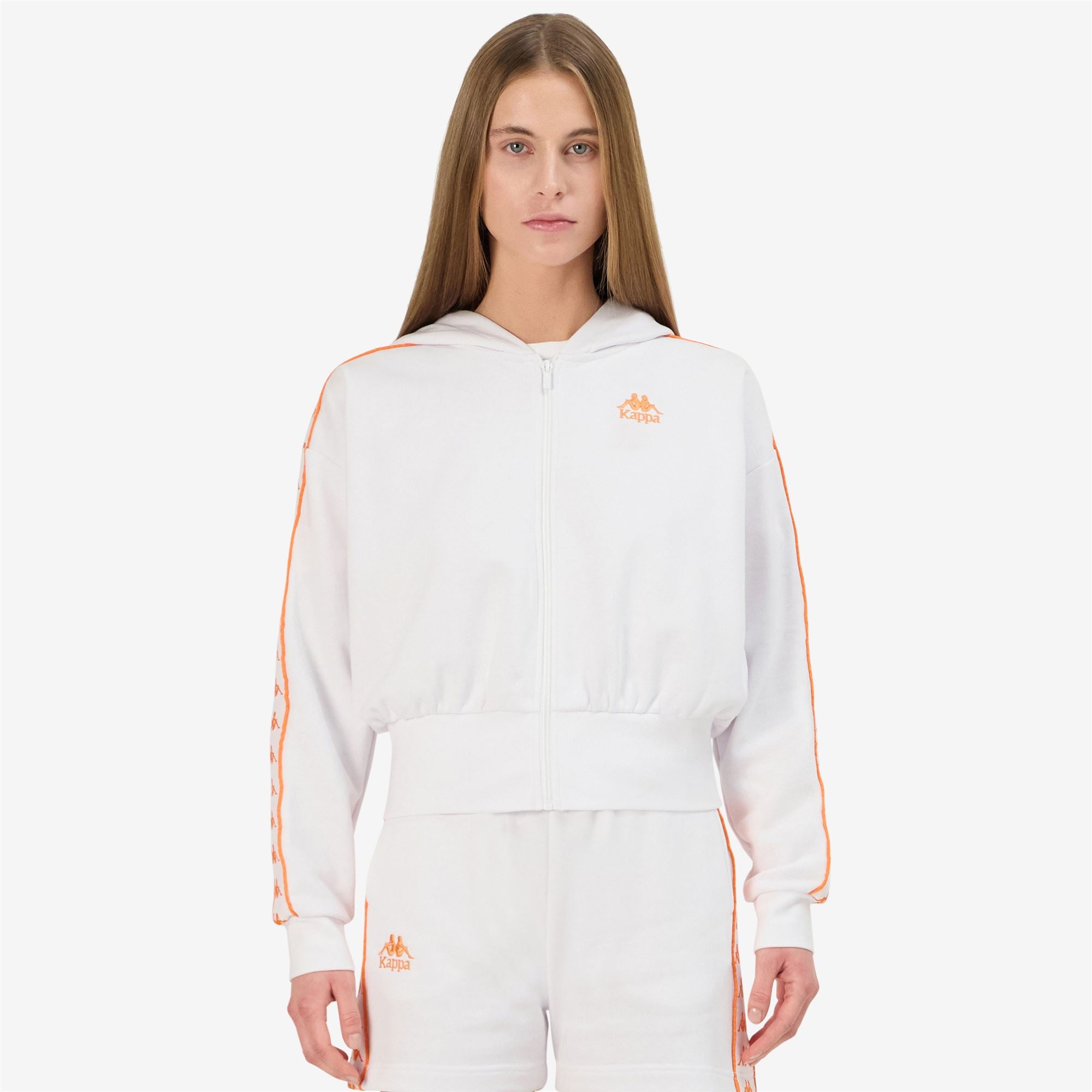 222 BANDA CARLISE - Fleece - Jacket - Woman - WHITE-ORANGE - Image 4