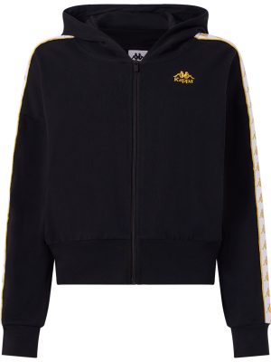 222 BANDA   CARLISE - Fleece - Jacket - Woman - BLACK-YELLOW GOLD RICH-WHITE