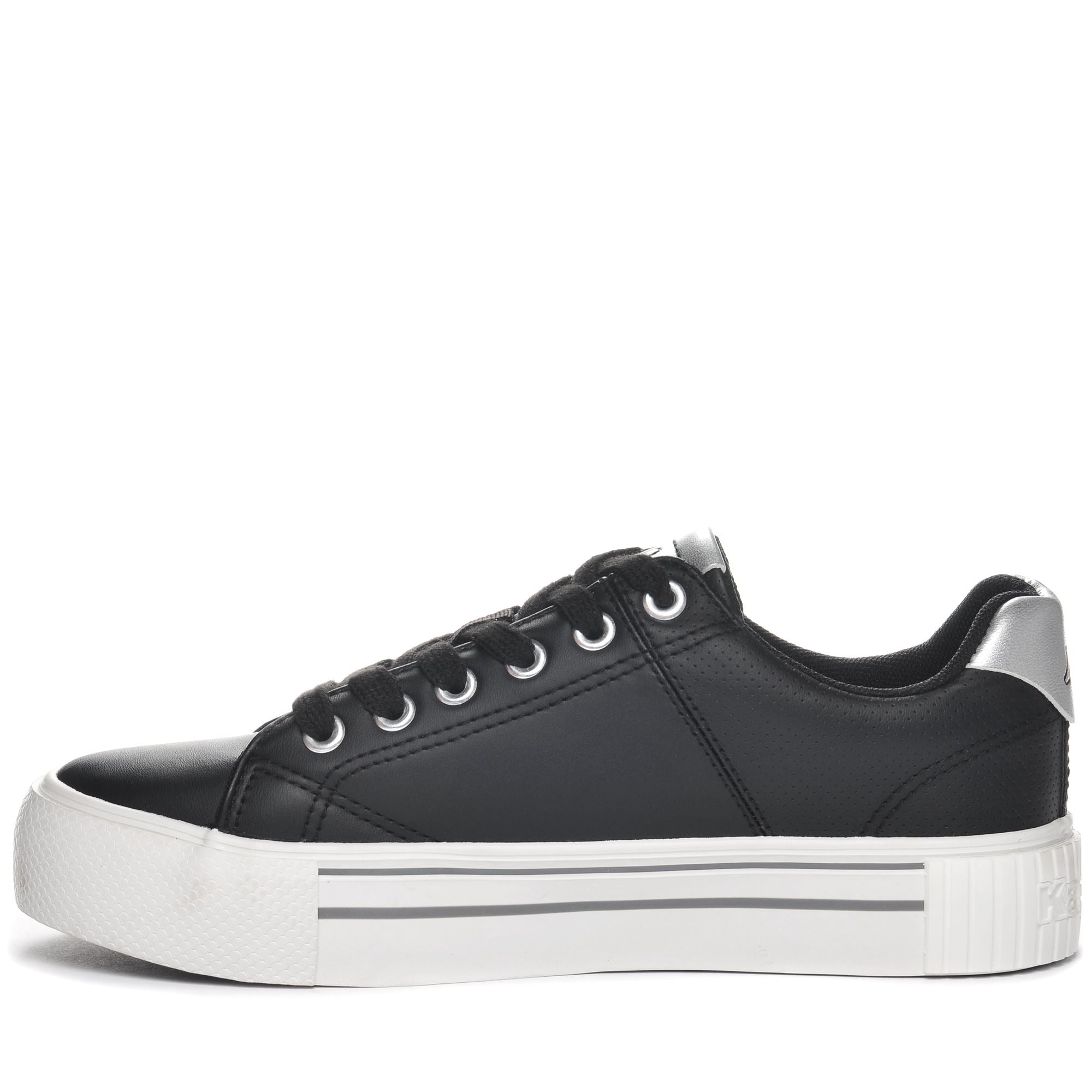 LOGO TUDY - Sneakers - Low Cut - Woman - BLACK-GREY SILVER - Image 4