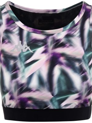 KOMBAT EBRA - Active Jerseys - Top - Woman - WHITE-GREEN-VIOLET-BLACK GRAPHIC