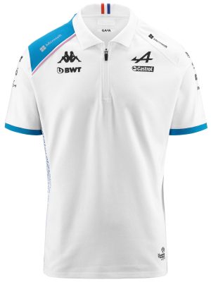 ACREM ALPINE F1 - Polo Shirts - Polo - Man - WHITE-LIQUID BLUE
