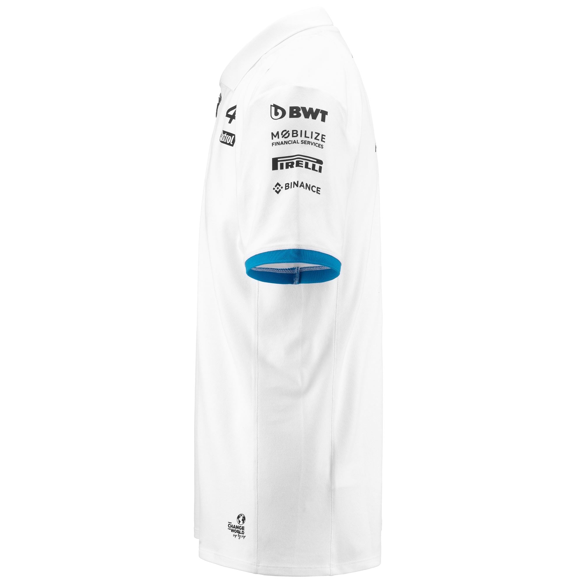 ACREM ALPINE F1 - Polo Shirts - Polo - Man - WHITE-LIQUID BLUE - Image 4