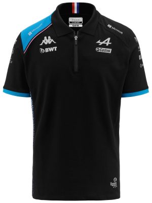ACREM ALPINE F1 - Polo Shirts - Polo - Man - BLACK-LIQUID BLUE