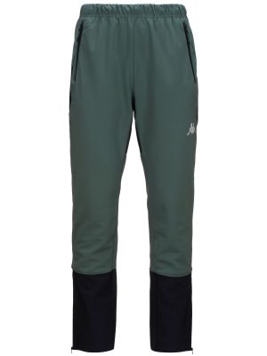 3CENTO   307 - Pants - Sport Trousers - Man - GREEN DK FOREST-BLACK PURE