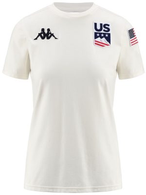 6CENTO WAYBA2 US - T-ShirtsTop - T-Shirt - Woman - WHITE EGRET