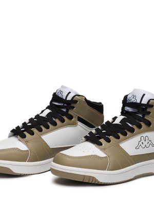 LOGO BASIL MD - Sneakers - Mid Cut - Unisex - BEIGE SAGE-WHITE-BLACK