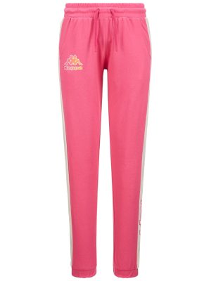 LOGO FESIA - Pants - Sport Trousers - Woman - PINK FANDANGO-WHITE WHISPER