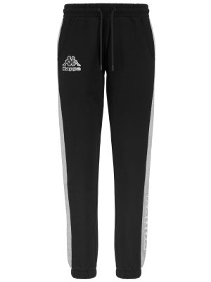LOGO FESIA - Pants - Sport Trousers - Woman - BLACK-GREY MD MEL
