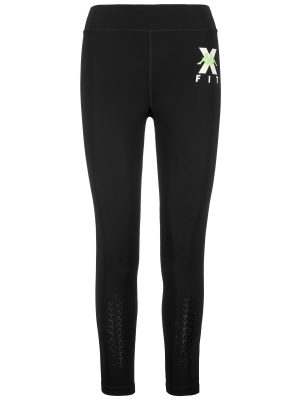 KOMBAT  WKT EQUILA - Pants - Sport Trousers - Woman - BLACK-GREEN PARADISE