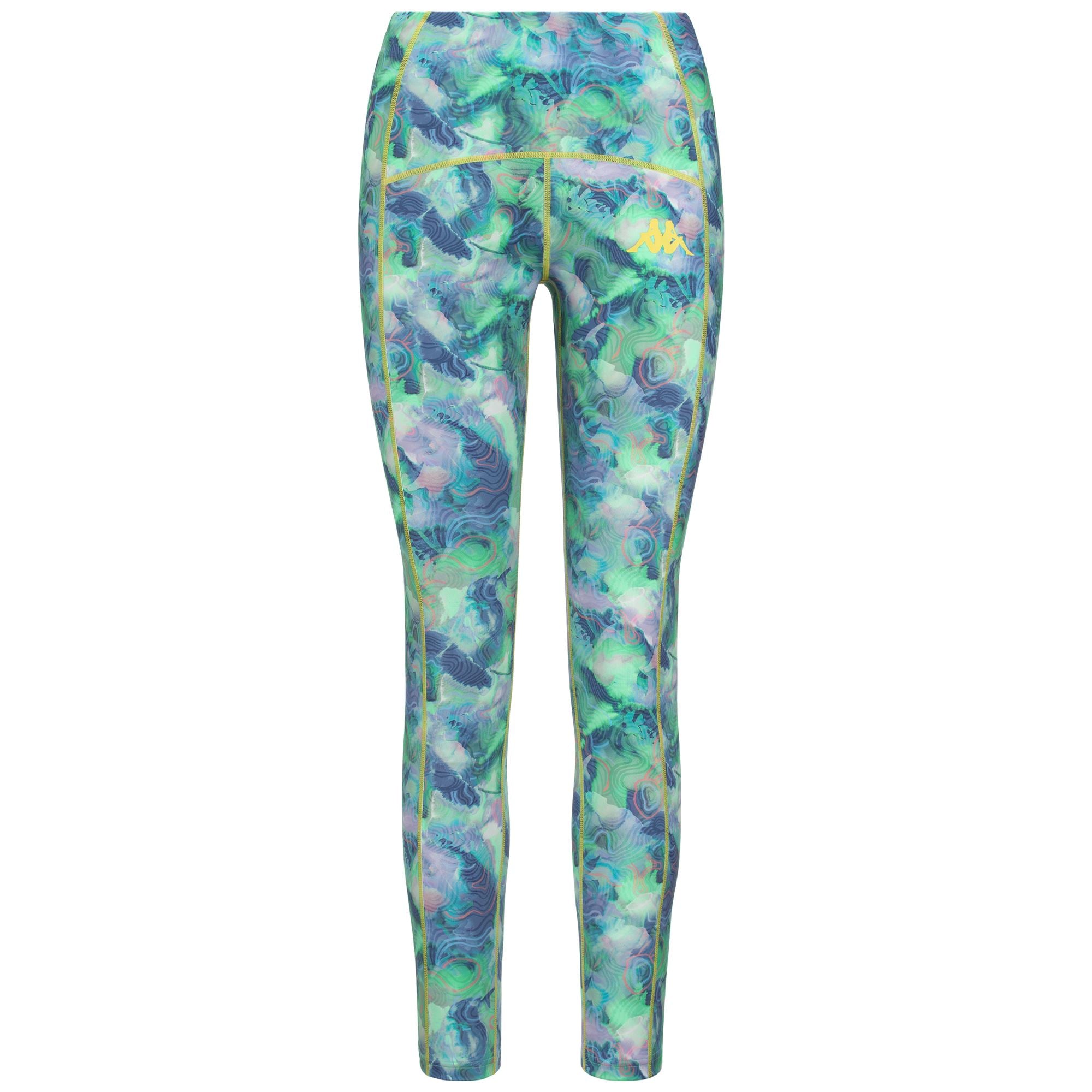 KOMBAT FISIA - Pants - Sport Trousers - Woman - GREEN PISTACHIO-GREY LT-GREEN PALM-ORANGE CARAMEL