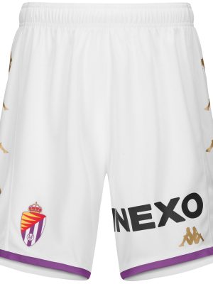 KOMBAT RYDER VALLADOLID - Shorts - Sport  Shorts - Man - WHITE-BRIGHT VIOLET-SPONSOR