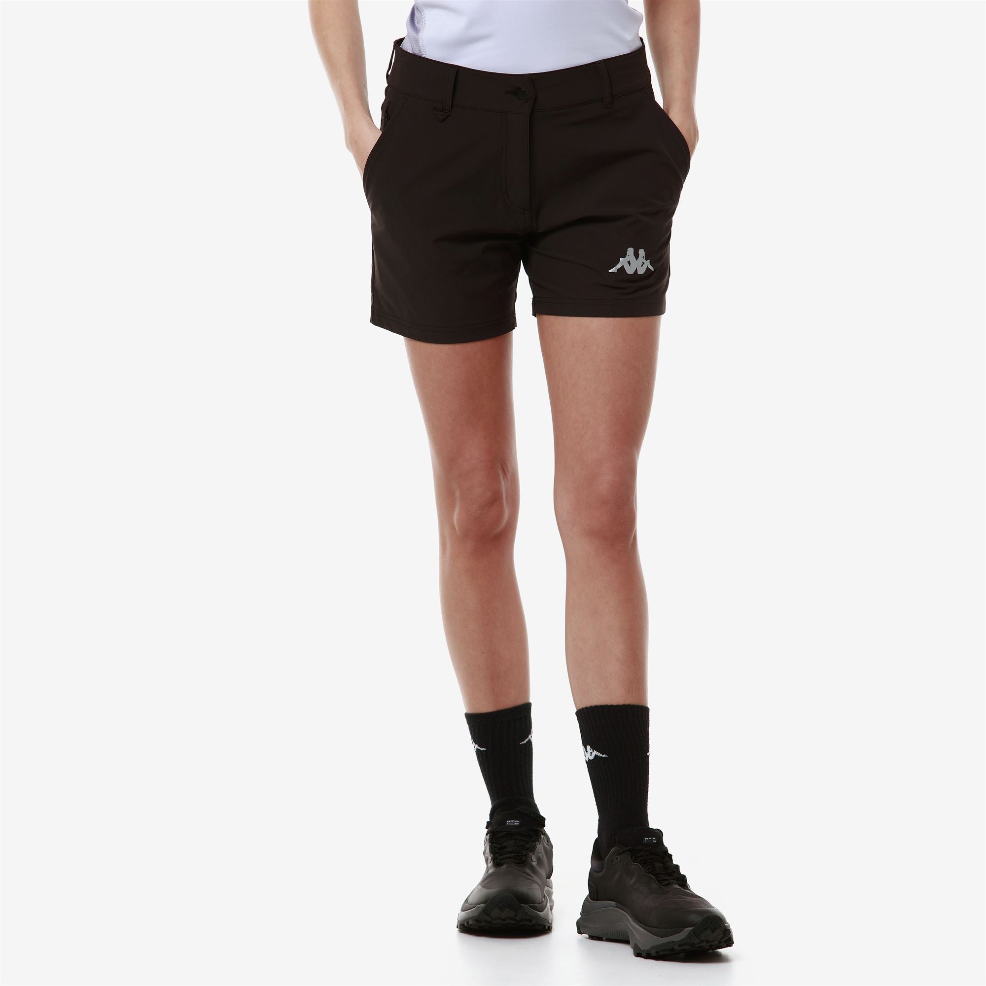 3CENTO 314 - Shorts - Sport Shorts - Woman - BROWN EBONY-BLACK - Image 4