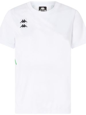 KOMBAT PADEL FITASI - Active Jerseys - Shirt - Woman - WHITE-GREEN FLUO
