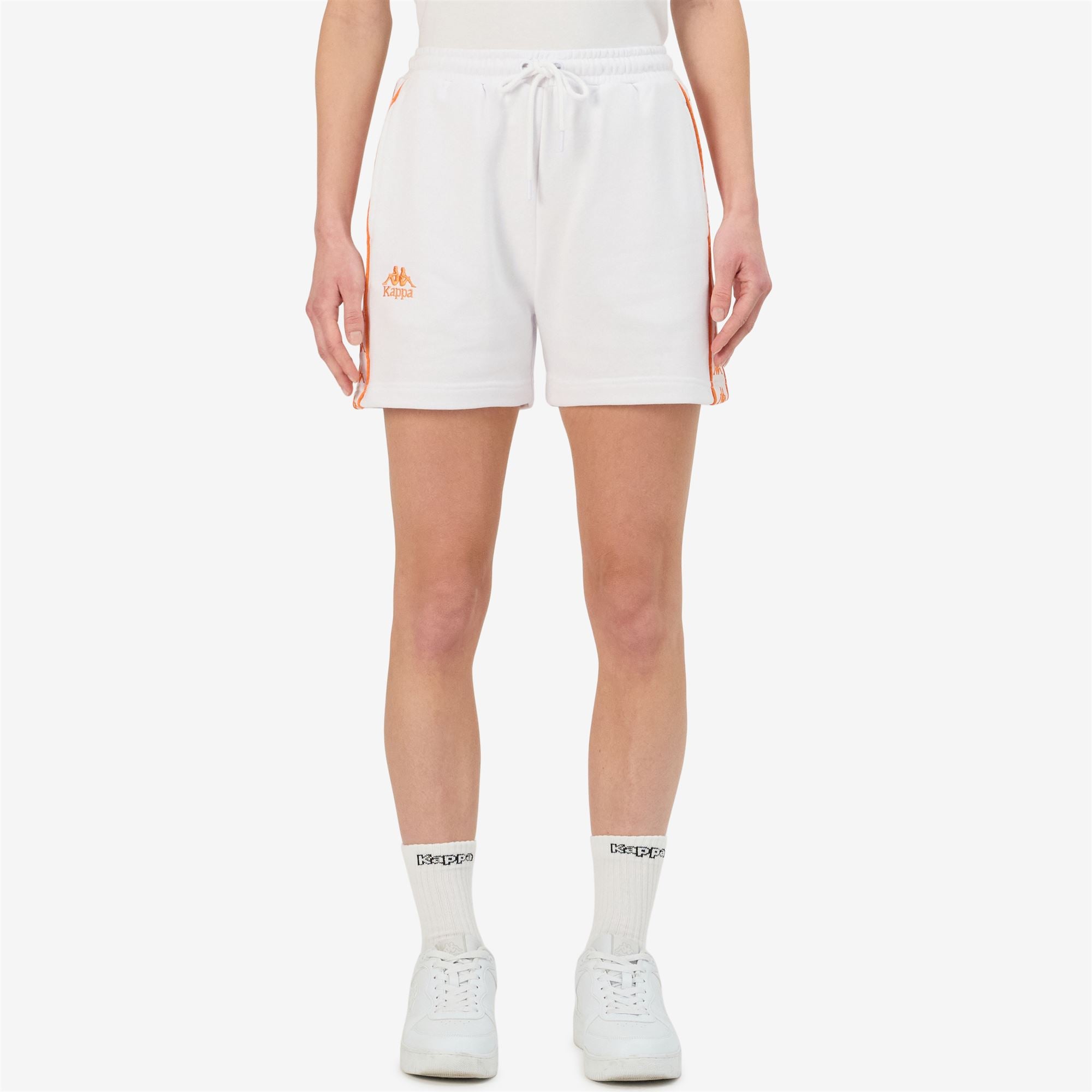 222 BANDA IVISSA - Shorts - Sport Shorts - Woman - WHITE-ORANGE - Image 4