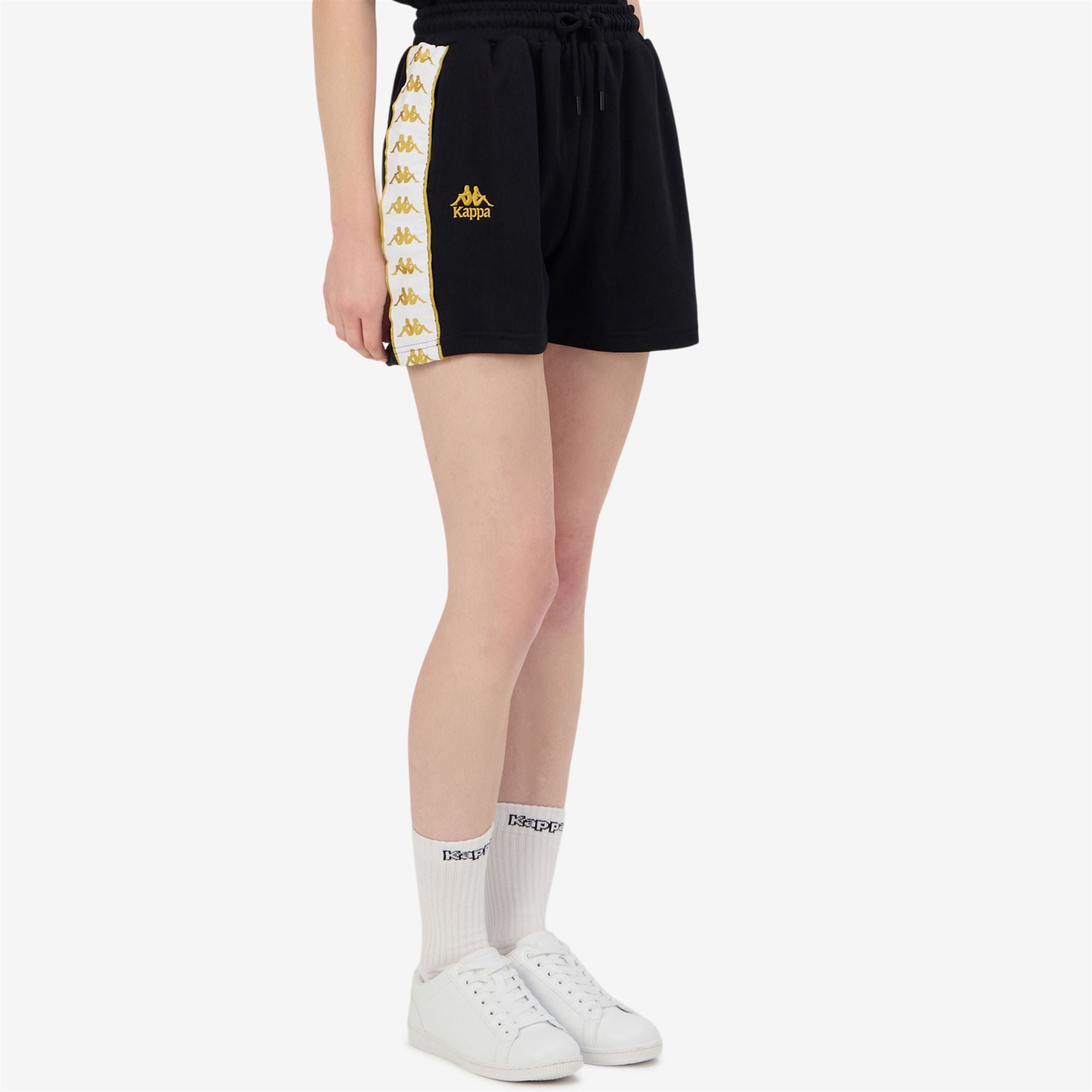 222 BANDA IVISSA - Shorts - Sport Shorts - Woman - BLACK-YELLOW GOLD RICH-WHITE - Image 5