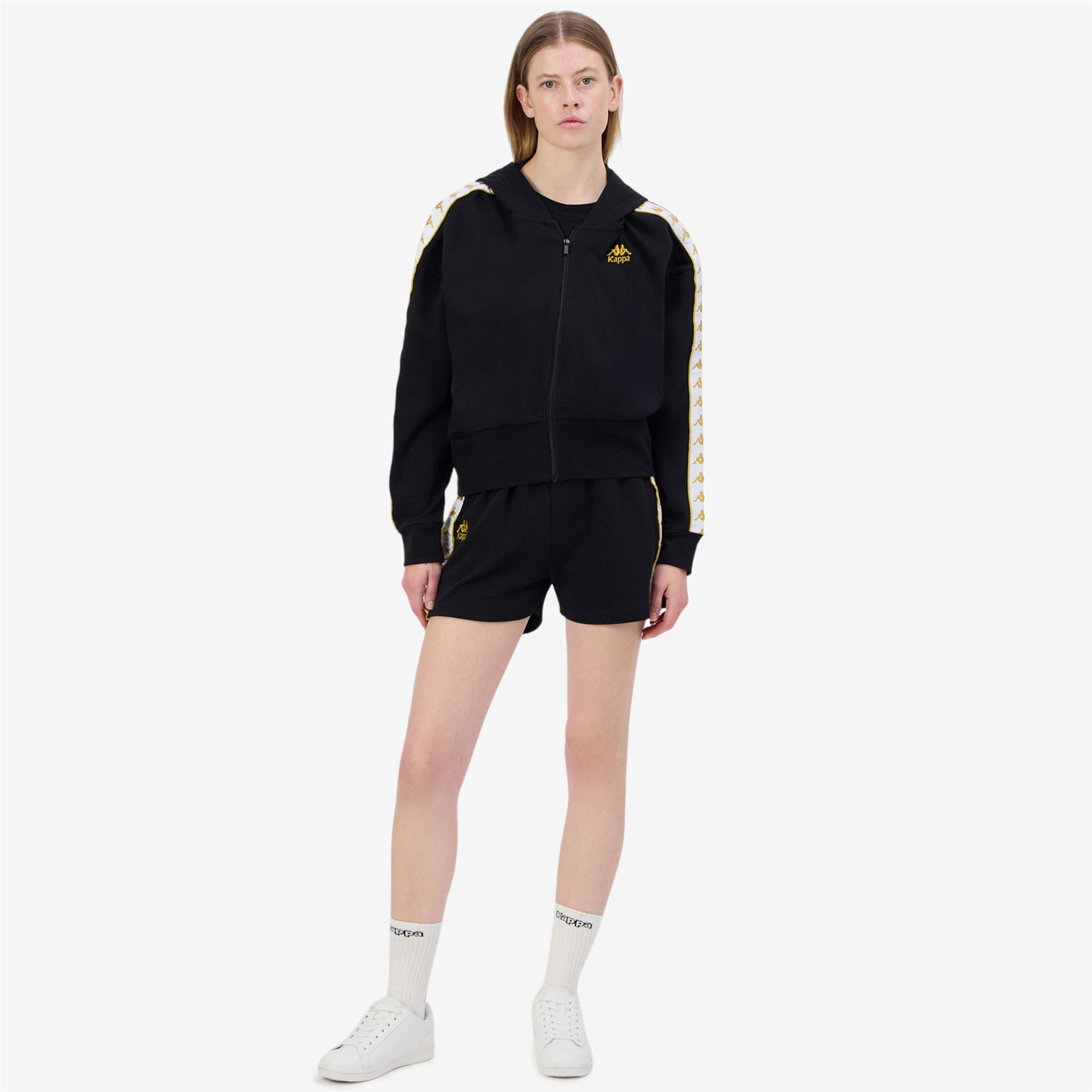 222 BANDA IVISSA - Shorts - Sport Shorts - Woman - BLACK-YELLOW GOLD RICH-WHITE - Image 7