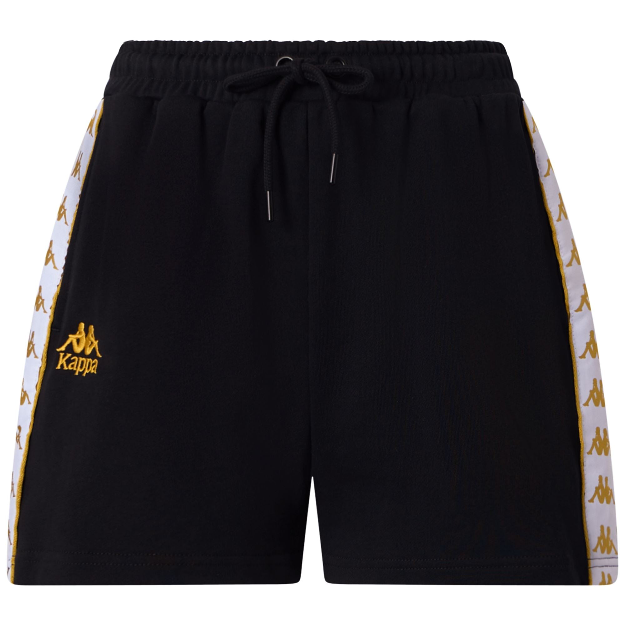 222 BANDA IVISSA - Shorts - Sport Shorts - Woman - BLACK-YELLOW GOLD RICH-WHITE