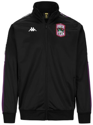 JEREMY WARNER BROS - Fleece - Jacket - Man - BLACK-VIOLET GRAPE