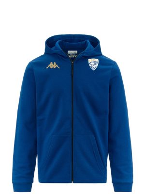 GIORDIZI BRESCIA - Fleece - Hoodie Full Zip - Man - BLUE SAPPHIRE