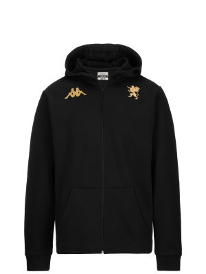 GIORDIZI GENOA - Fleece - Hoodie Full Zip - Man - BLACK