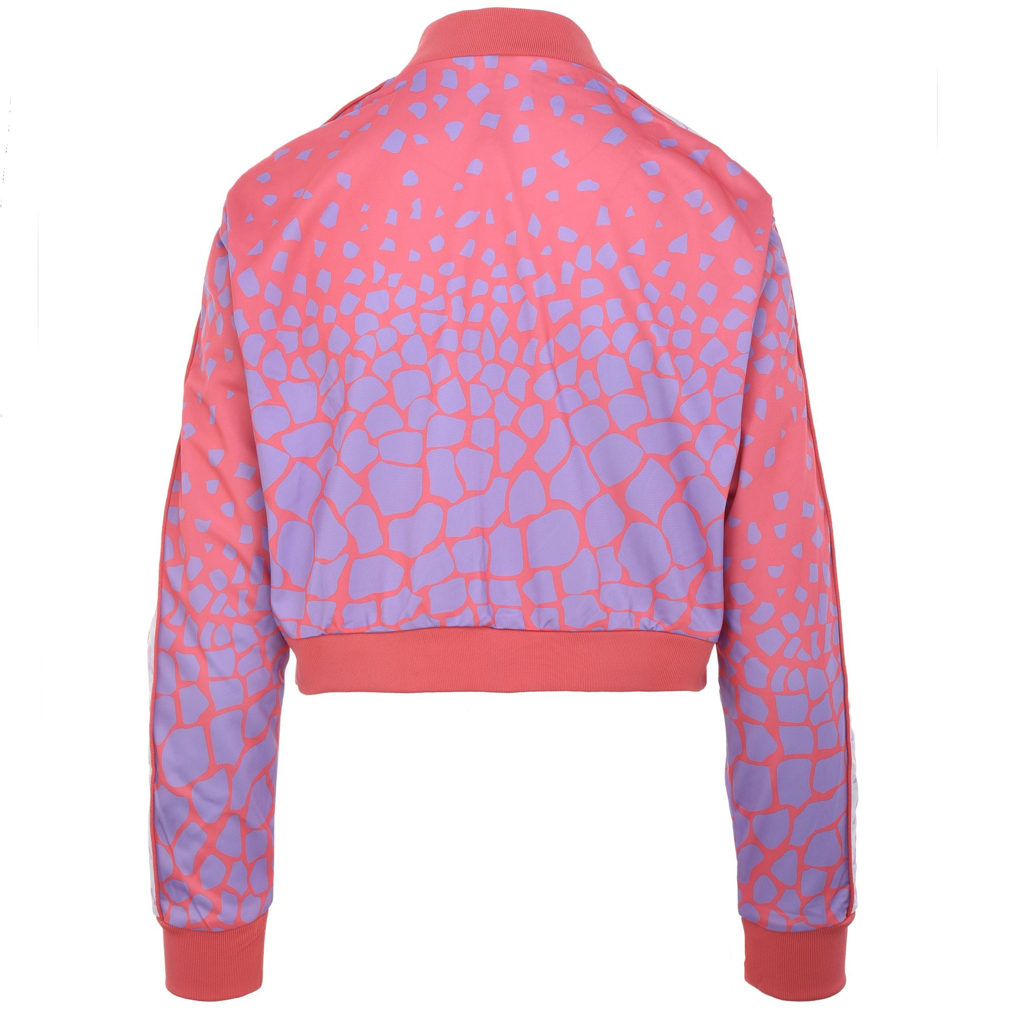 222 BANDA ASBER GRAPHIK - Fleece - Jacket - Woman - PINK MD-VIOLET LILAC GRAPHIK- WHITE - Image 3